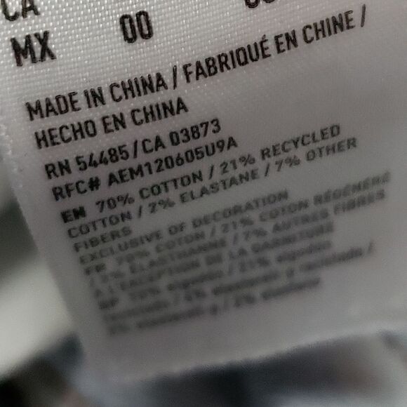 American Eagle next level Stretch Size 0 regular Hi-Rise distressed Jegging - Picture 12 of 16